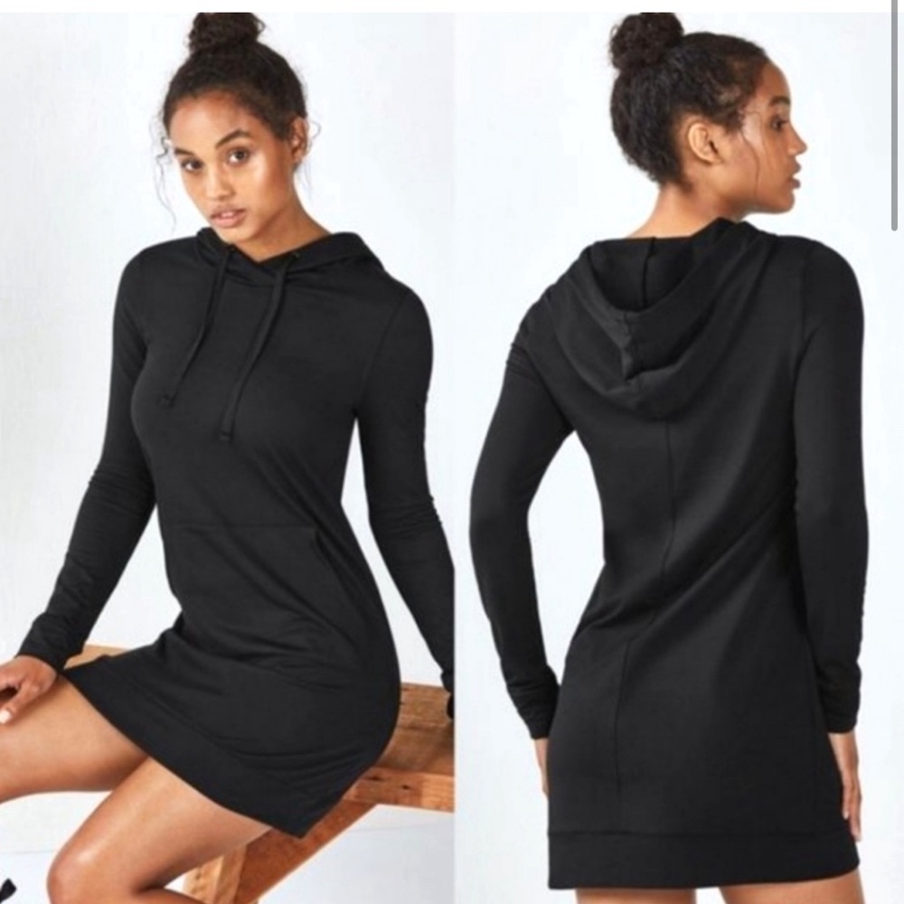 Fabletics Sweatshirt Dress Small Black